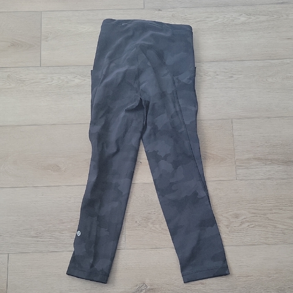 Lululemon Athletica Black Camouflage Leggings